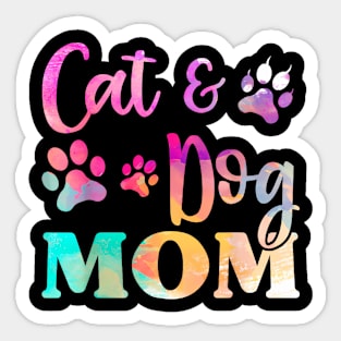 Pet Cat Dog Mom For Women, Mothers Day Sticker